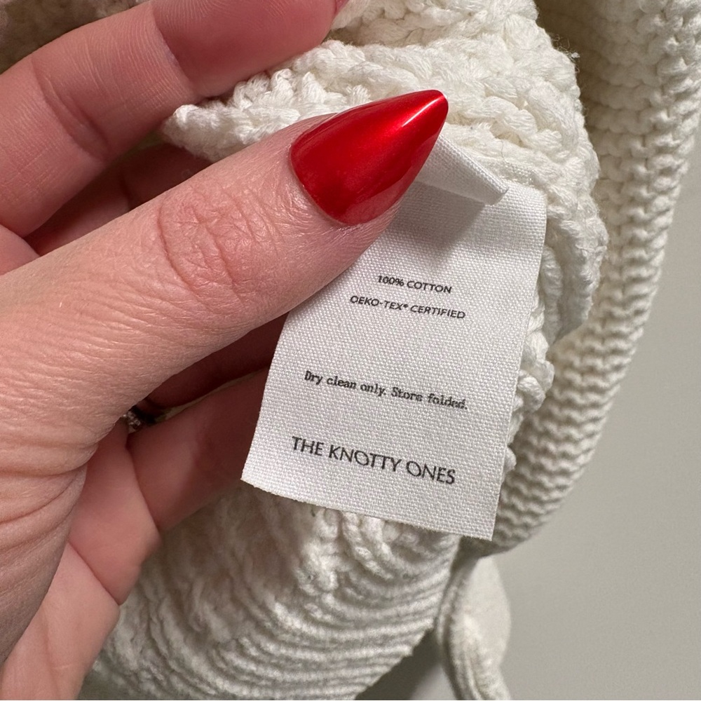 The Knotty Ones Delcia Organic Cotton Off-White‎ Sweater Size Small/Medium - Picture 6 of 8